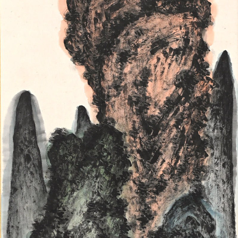 Masterpiece Colorful Mountain-scape ー福田 古道人 “春山緑水圖”