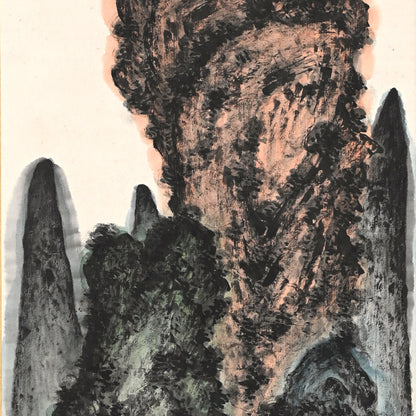 Masterpiece Colorful Mountain-scape ー福田 古道人 “春山緑水圖”