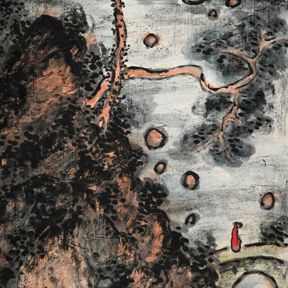 Masterpiece Colorful Mountain-scape ー福田 古道人 “春山緑水圖”