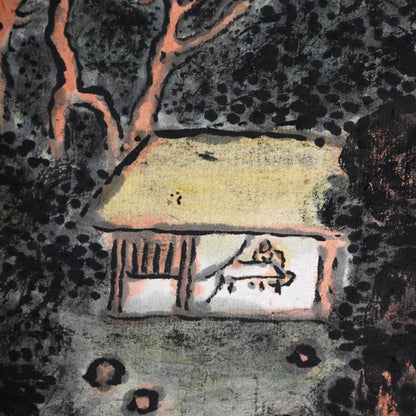 Masterpiece Colorful Mountain-scape ー福田 古道人 “春山緑水圖”