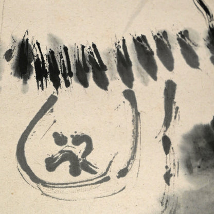 Hermitage in the Bamboo Grove B ー福田 古道人 “竹林経書居図”