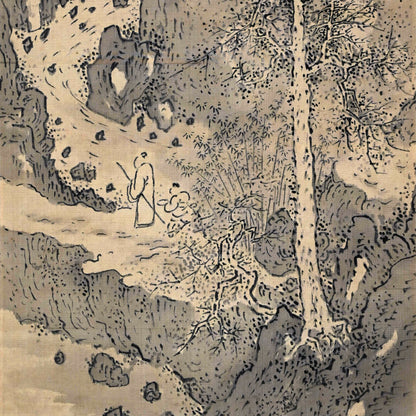Tilling Clouds, Cultivating Poems, 1907 ー福田 古道人 “白雲還山図"