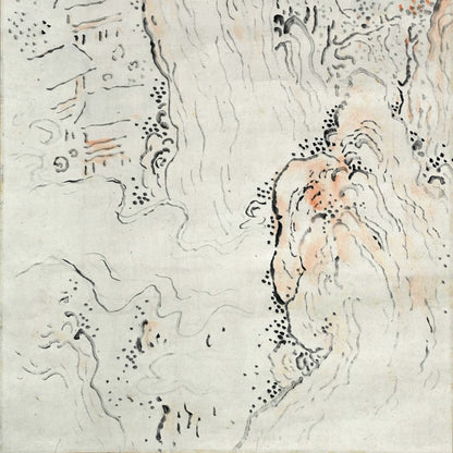 Autumn Valley & Mountain Scene ー福田 古道人 “秋景山水図”