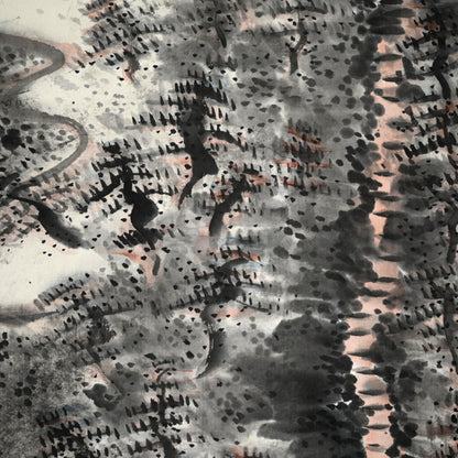 Soughing Pines at a Mountain Hermitage ー福田 古道人 “烟霞幽谷図"