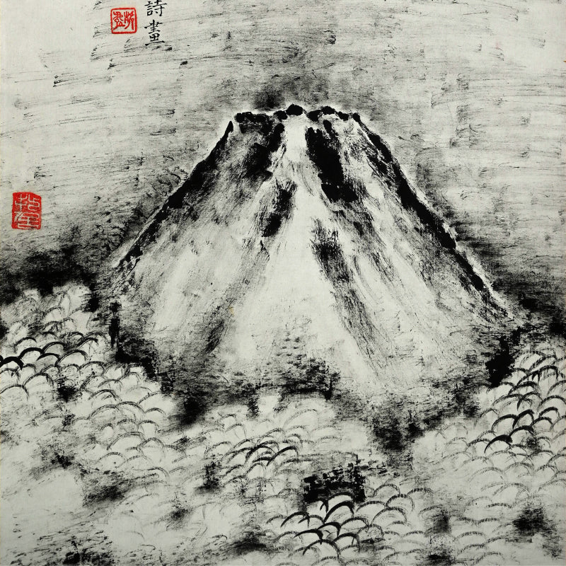 Fuji Above the Clouds, October 1925 ー福田 古道人 “雲煙浮富士図”