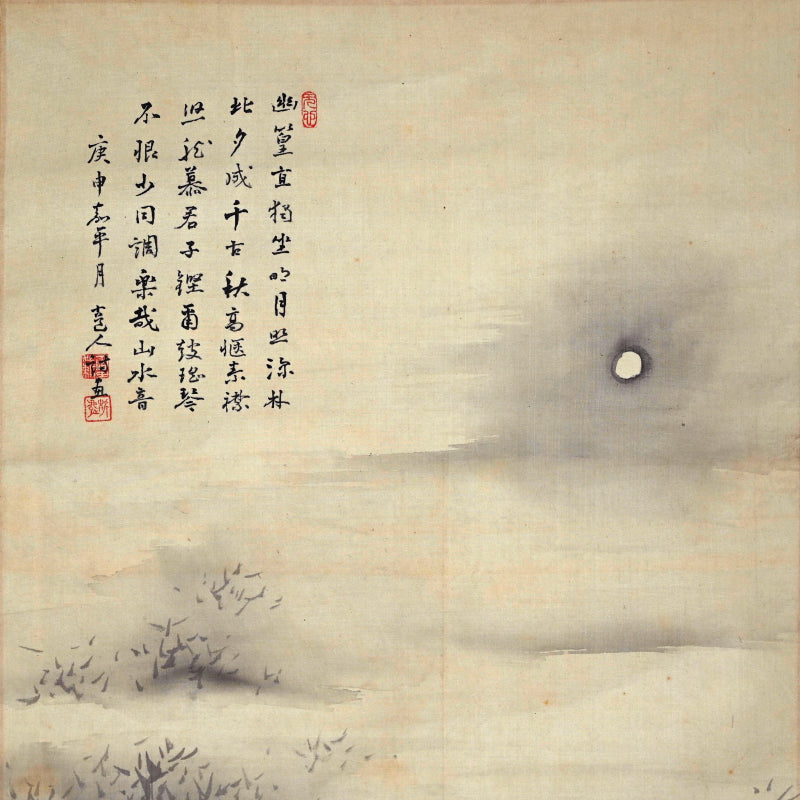 Night in the Bamboo Grove, 1920 ー福田 古道人 “竹林山水圖”