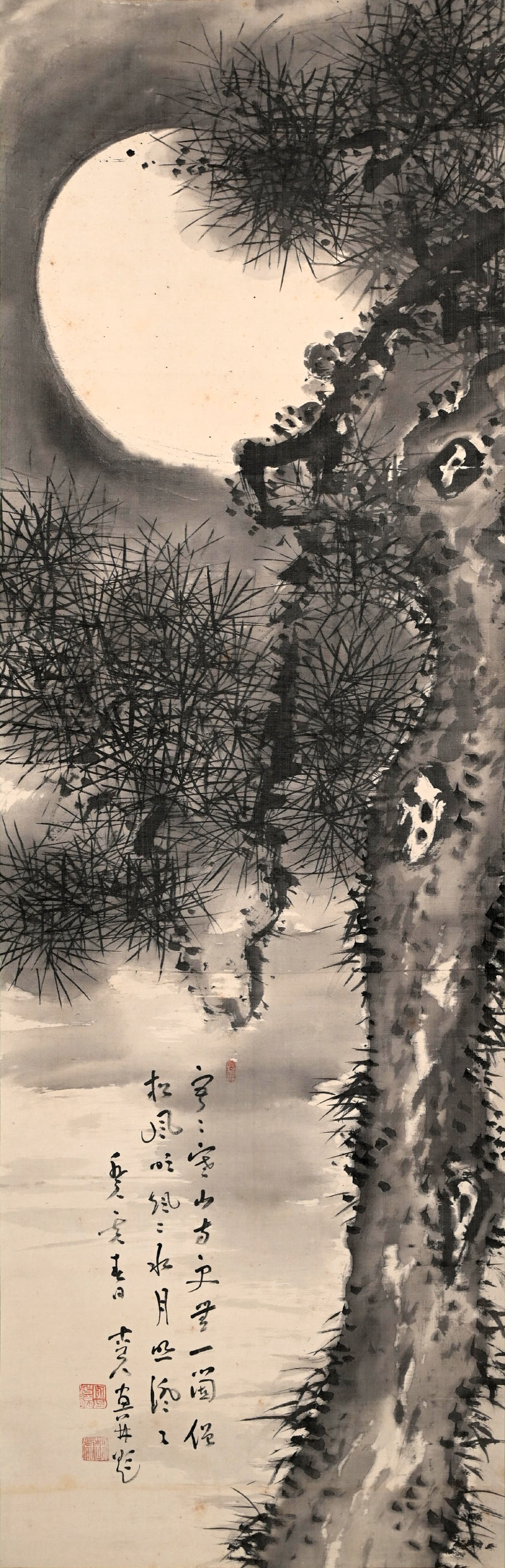 Moon in Pine 1923 ー福田 古道人 “月下老松図”