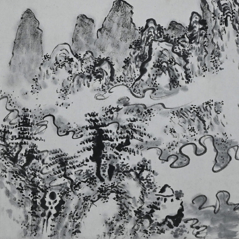 Misty Ravine, Distant Hills ー福田 古道人 “烟霞幽谷図”