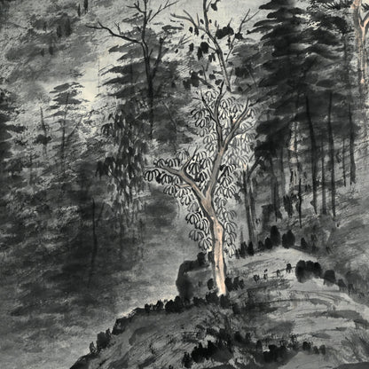 Lush Misty Mountain Landscape ー水田 竹圃