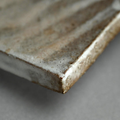 Lavender Hue Hagi Slab Plate ー三輪 栄造 “皿”
