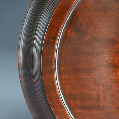 Wooden Tray by Yabe Takayoshi and Shimizu Hian ー矢部 高義(犀洲), 清水 比庵