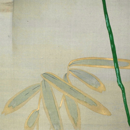 Pair Large Antique Floral Scrolls ー白山 春邦