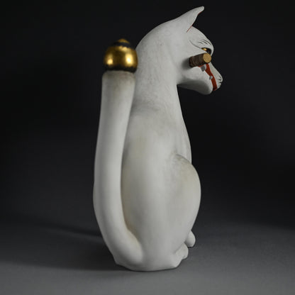 Pair of Edo period Inari Kitsune Fox Guardians