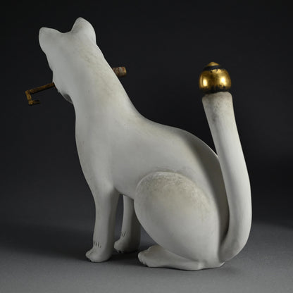 Pair of Edo period Inari Kitsune Fox Guardians