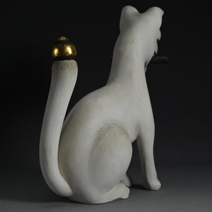 Pair of Edo period Inari Kitsune Fox Guardians