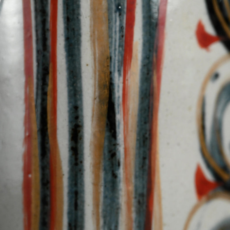Mid-century Vase ー清水 六兵衛 “藍彩泉文四方花瓶”
