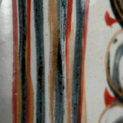 Mid-century Vase ー清水 六兵衛 “藍彩泉文四方花瓶”