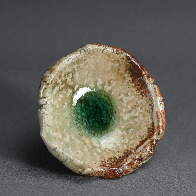 Iga Ash Glazed 5 pc. Plate Set ー新 学 “灰釉 叩き小皿”