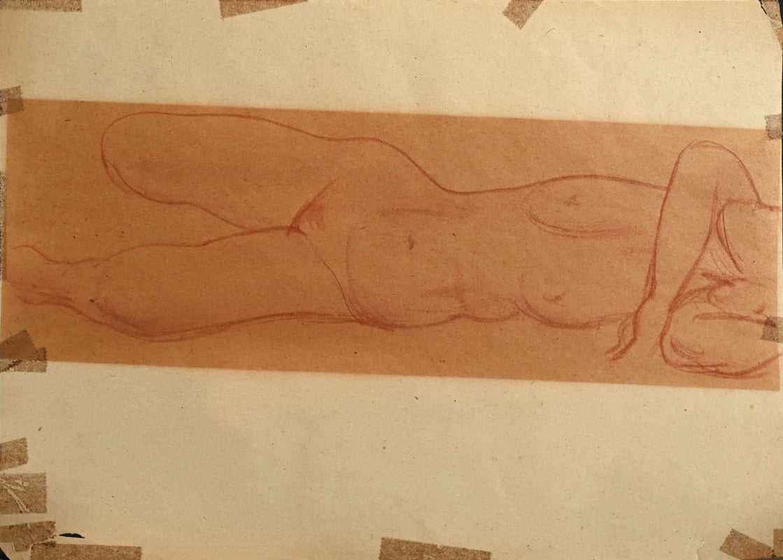 Nude Study, 1940s ー野村 耕 素描 “裸婦”
