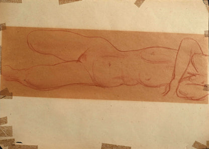 Nude Study, 1940s ー野村 耕 素描 “裸婦”