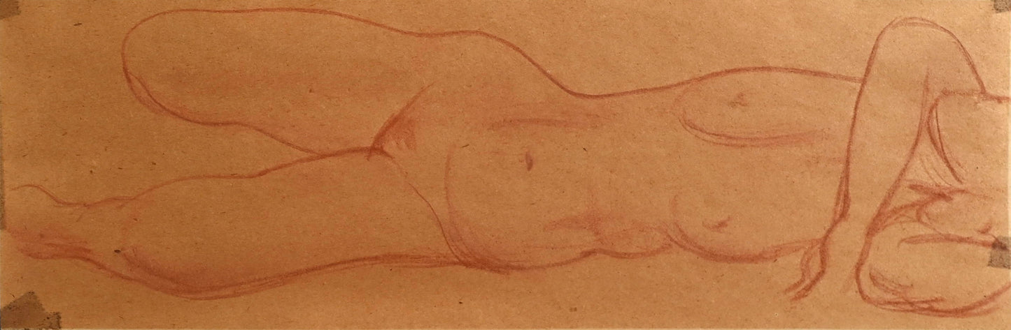 Nude Study, 1940s ー野村 耕 素描 “裸婦”