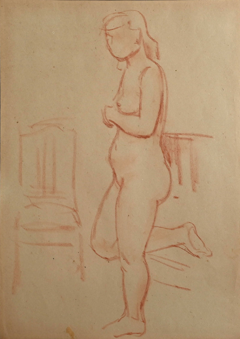 Early Nomura Ko Study, Nude, 1940s ー野村 耕 “裸婦”