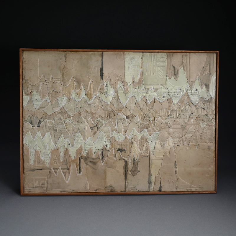 Untitled Newspaper Flong Collage, September 1958 ー野村 耕