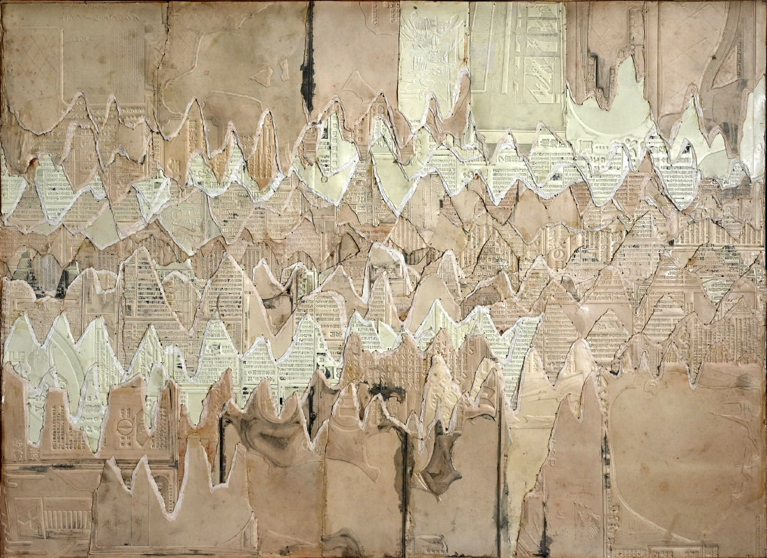 Untitled Newspaper Flong Collage, September 1958 ー野村 耕