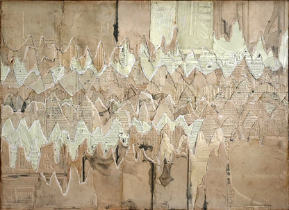 Untitled Newspaper Flong Collage, September 1958 ー野村 耕