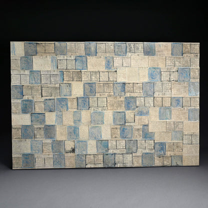 Newspaper Printing Flong Collage, Weather Charts ー野村 耕