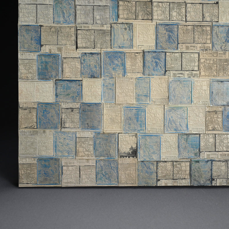 Newspaper Printing Flong Collage, Weather Charts ー野村 耕