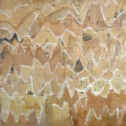 Important Large Flong Printing Collage, 1958 ー野村 耕