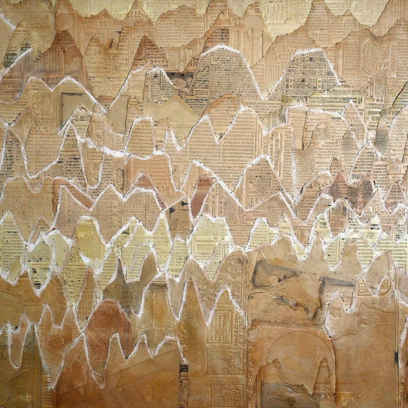 Important Large Flong Printing Collage, 1958 ー野村 耕