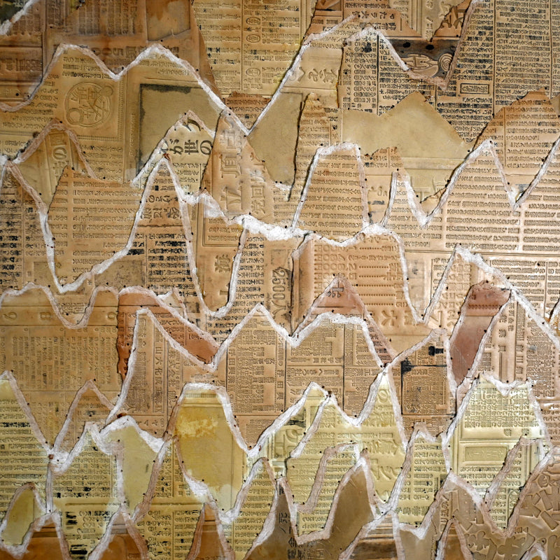 Important Large Flong Printing Collage, 1958 ー野村 耕