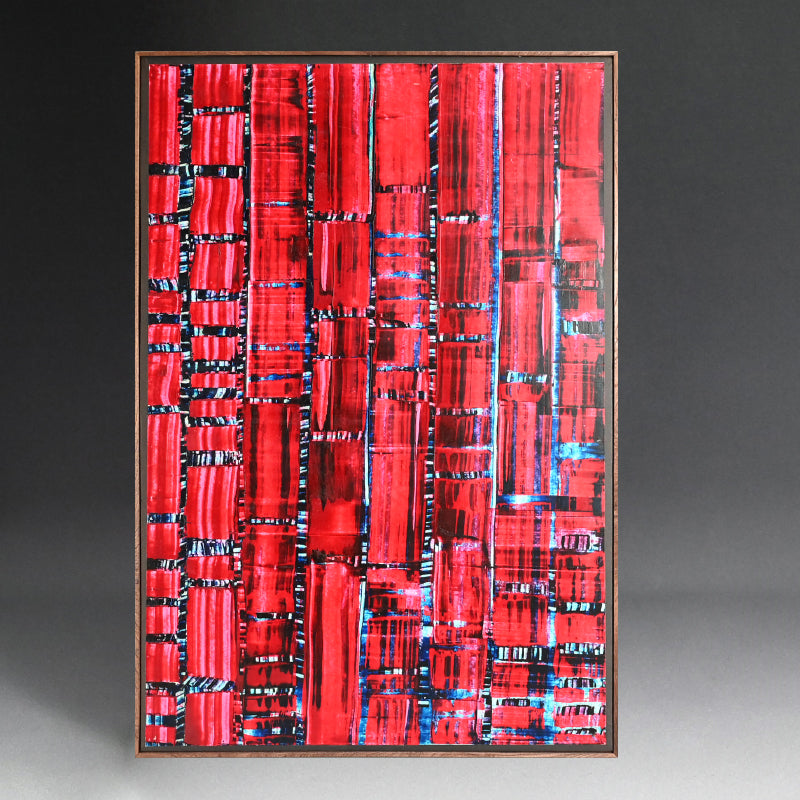 Large Avant-garde Print Ink-work, circa 1960 ー野村 耕