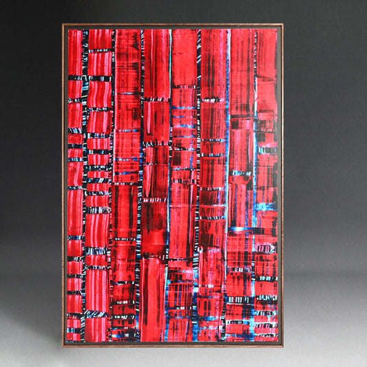 Large Avant-garde Print Ink-work, circa 1960 ー野村 耕