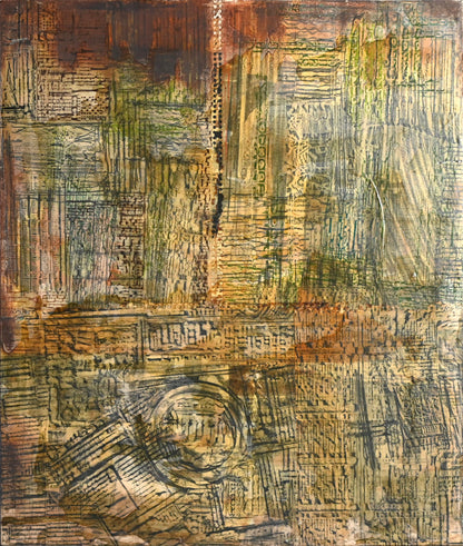 Untitled, frottage mixed media, 1965 ー野村 耕