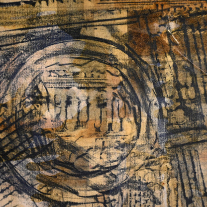 Untitled, frottage mixed media, 1965 ー野村 耕