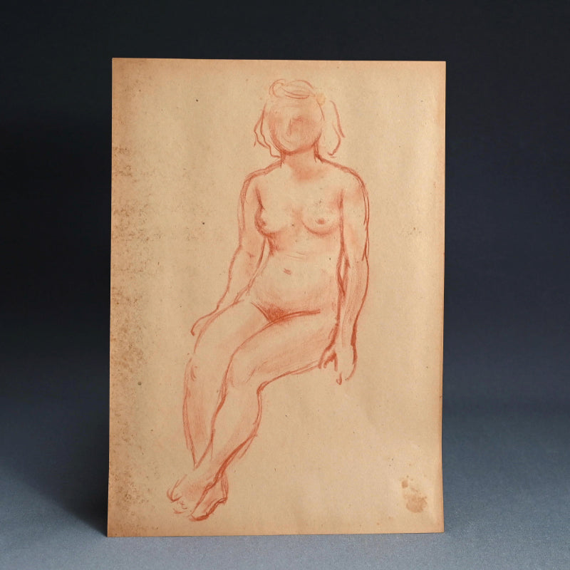 Early Study of a Nude, 1940s ー野村 耕 素描 “裸婦”