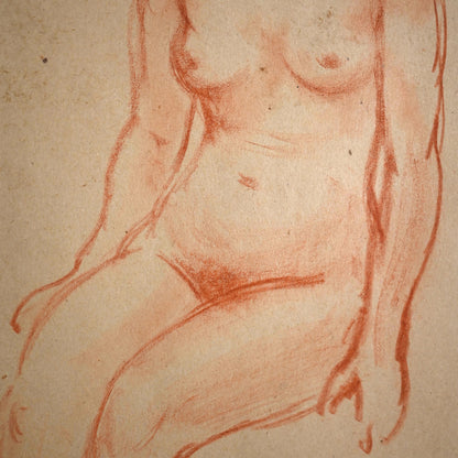 Early Study of a Nude, 1940s ー野村 耕 素描 “裸婦”