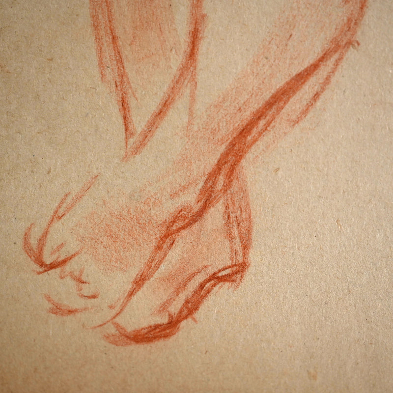 Early Study of a Nude, 1940s ー野村 耕 素描 “裸婦”