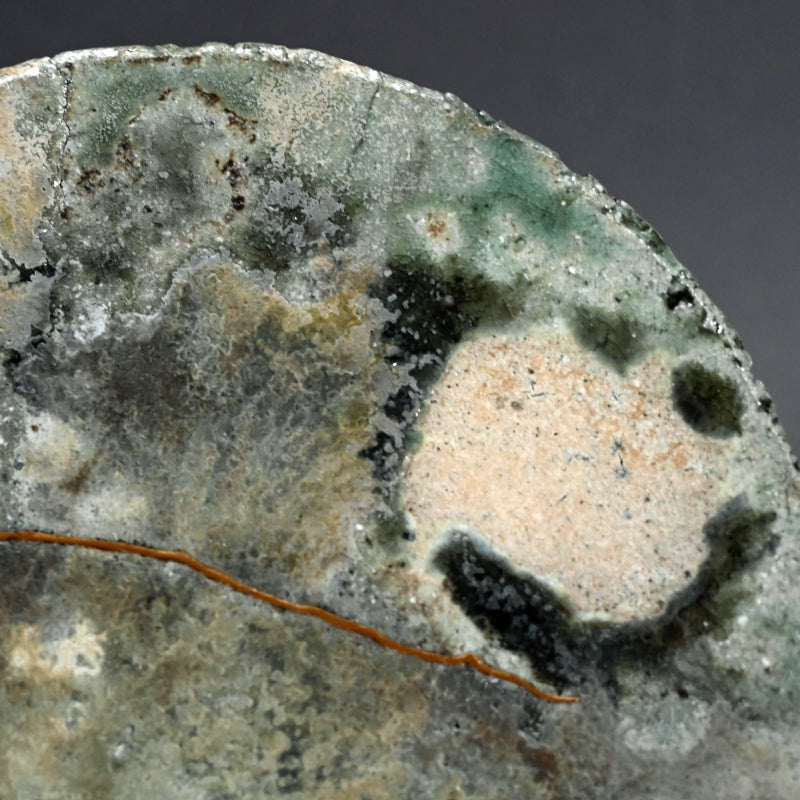 Ash Glazed Twice Fired Kintsugi Plate ー古谷 和也 "信楽窯変円皿"