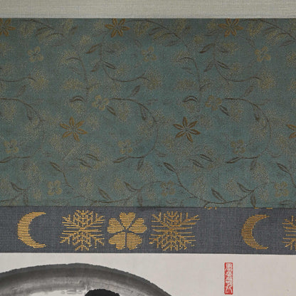 Japanese Zen Priest Kasumi Bunsho Enso Scroll ー春見 文勝
