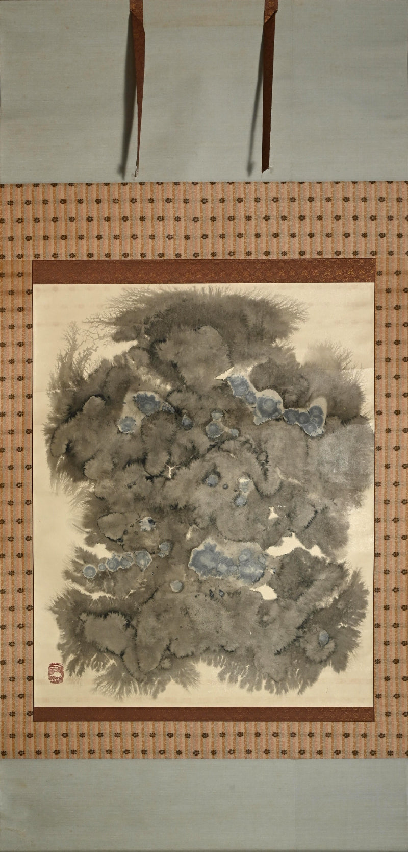 Mid-century Abstract Sumie Scroll ー大林 天洞