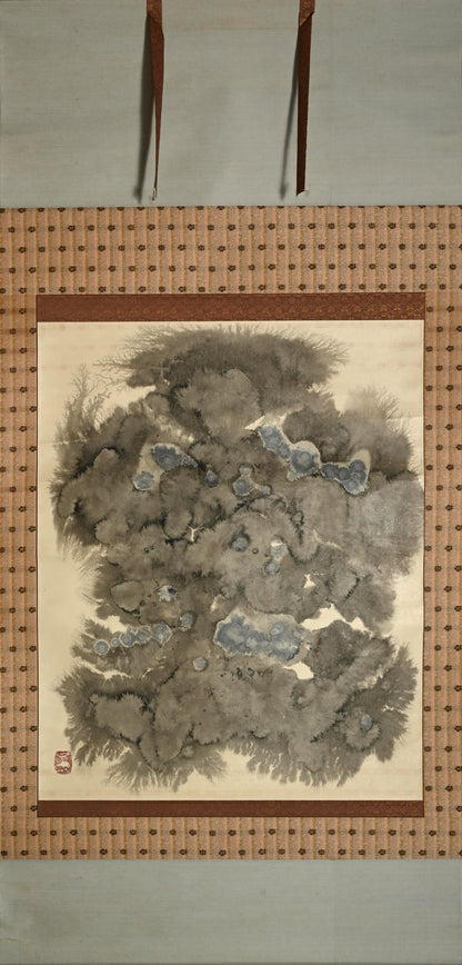 Mid-century Abstract Sumie Scroll ー大林 天洞