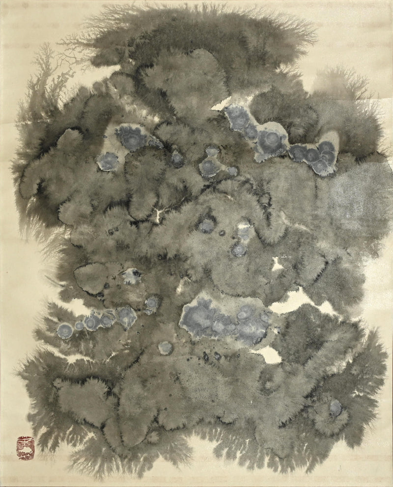 Mid-century Abstract Sumie Scroll ー大林 天洞
