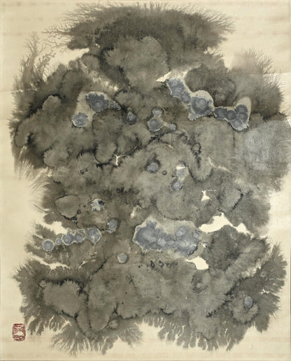 Mid-century Abstract Sumie Scroll ー大林 天洞