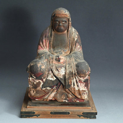 Antique Buddhist Image of the Zen Patriarch Daruma