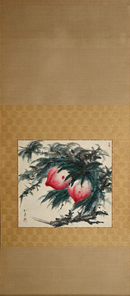 The Immortal Peach, Taisho p. Scroll ー堂本 印象 “桃”