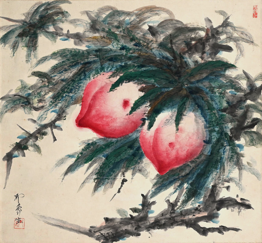The Immortal Peach, Taisho p. Scroll ー堂本 印象 “桃”